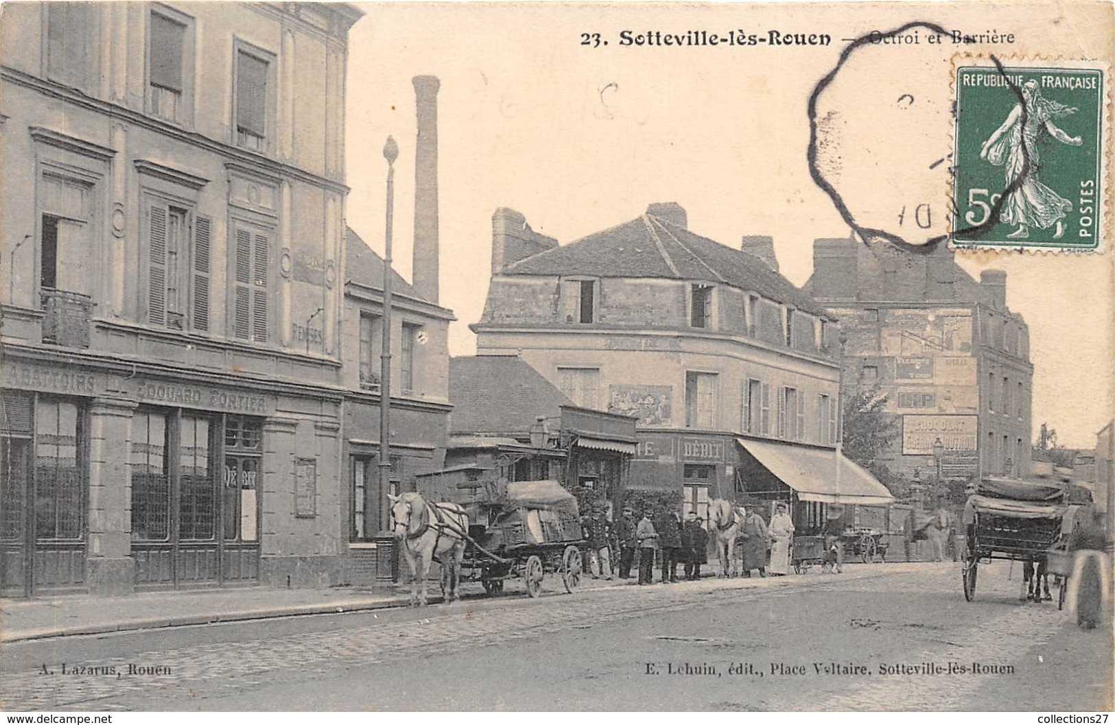 76-SOTTEVILLE-LES-ROUEN- OCTROI ET BARRIERE - Sotteville Les Rouen
