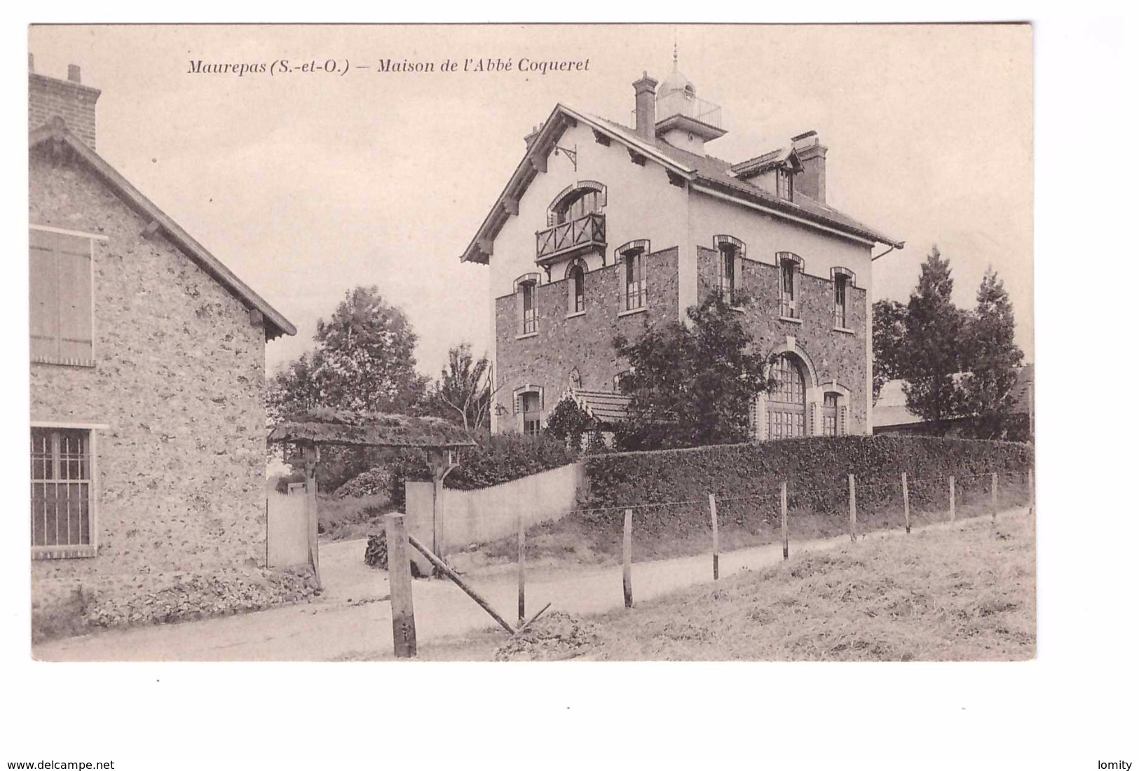 78 Maurepas Maison De L' Abbé Coqueret Cpa Carte Non Voyagée - Maurepas