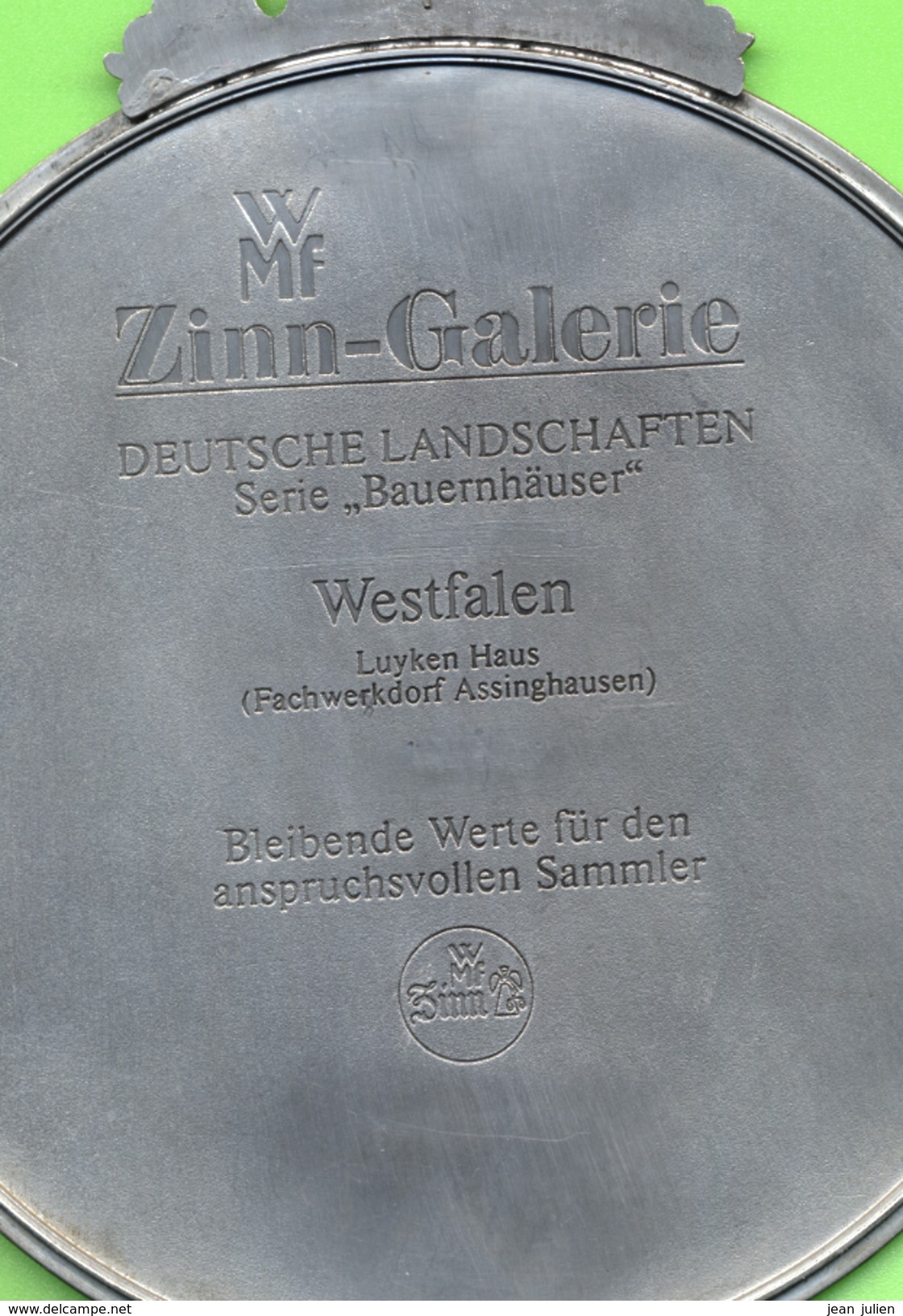 ZINN GALERIE - WMF - WESTFALEN - DEUSTCHE LANDCHAFTEN  - Décoration Murale - Etains