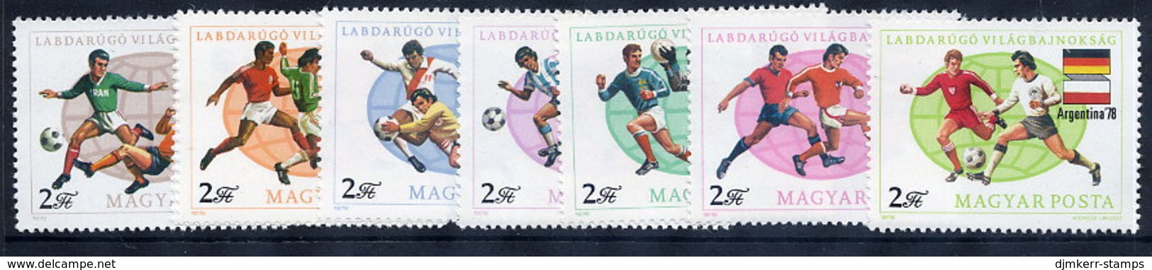 HUNGARY 1978 Football World Cup MNH /**.  Michel 3284-91 - 1978 – Argentine