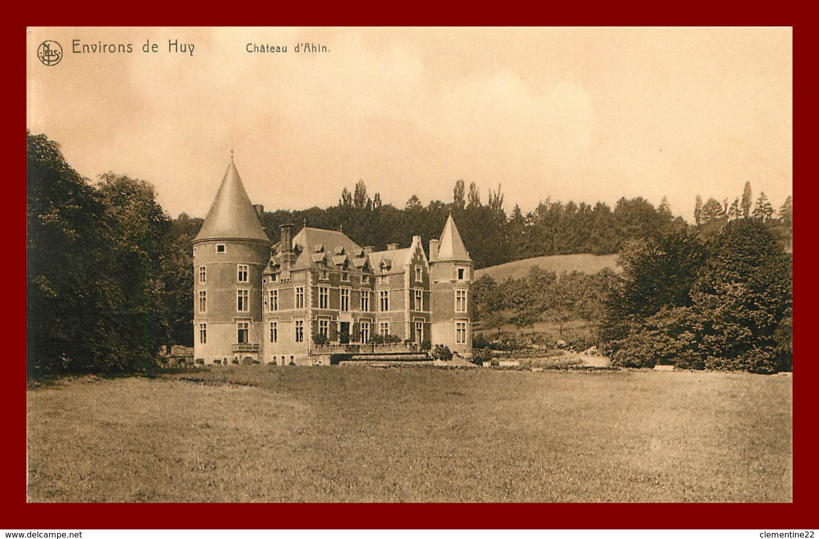 Belgique  Les Environs De Huy  Chateau D'ahin   ( Scan Recto Et Verso ) - Hoei