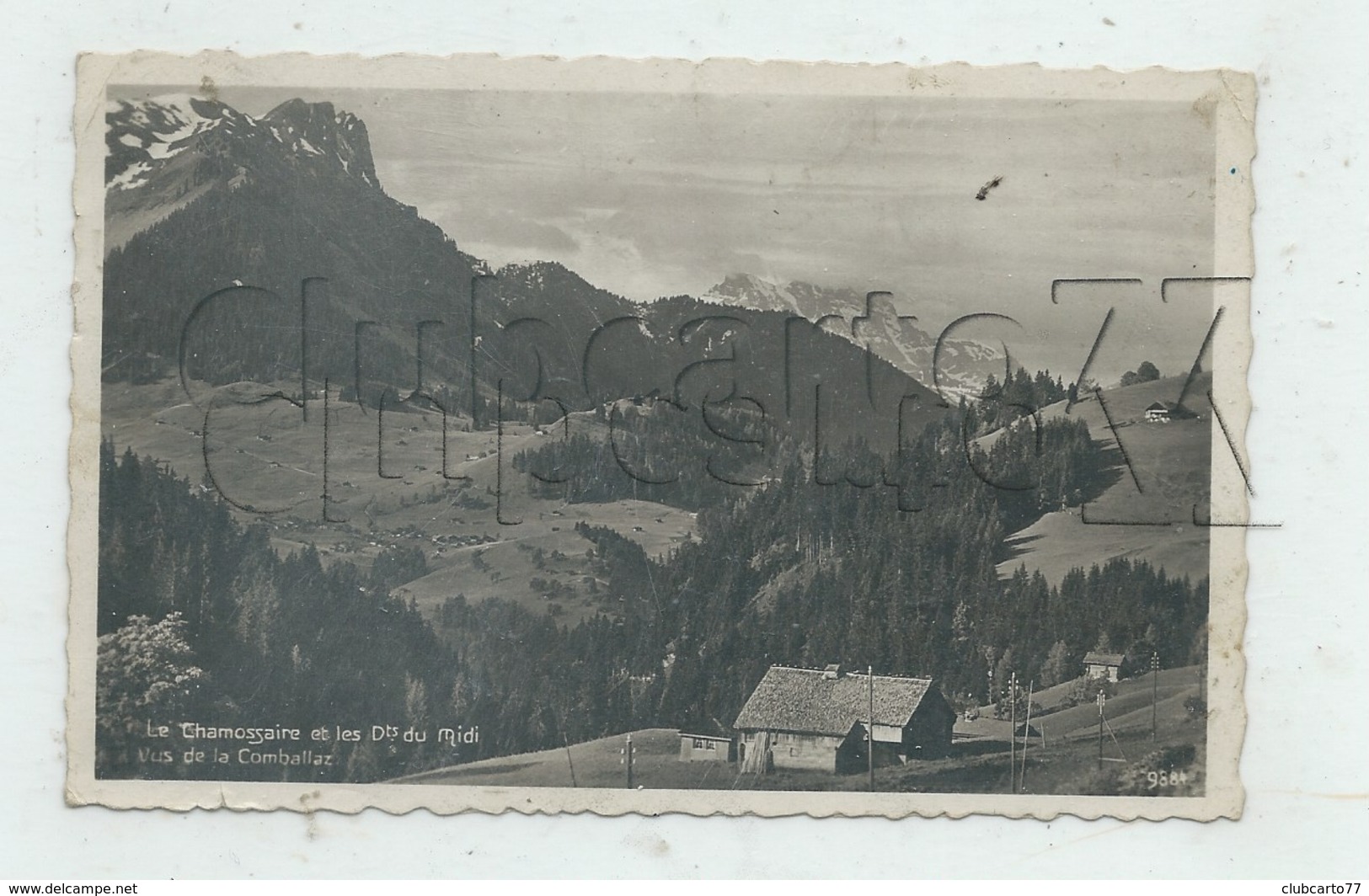 Ormont-Dessous,  (Suisse, Vaud) :Vue Generale De Le Chamossaire  Prise De La Comballaz Im 1935 PF. - Ormont-Dessous