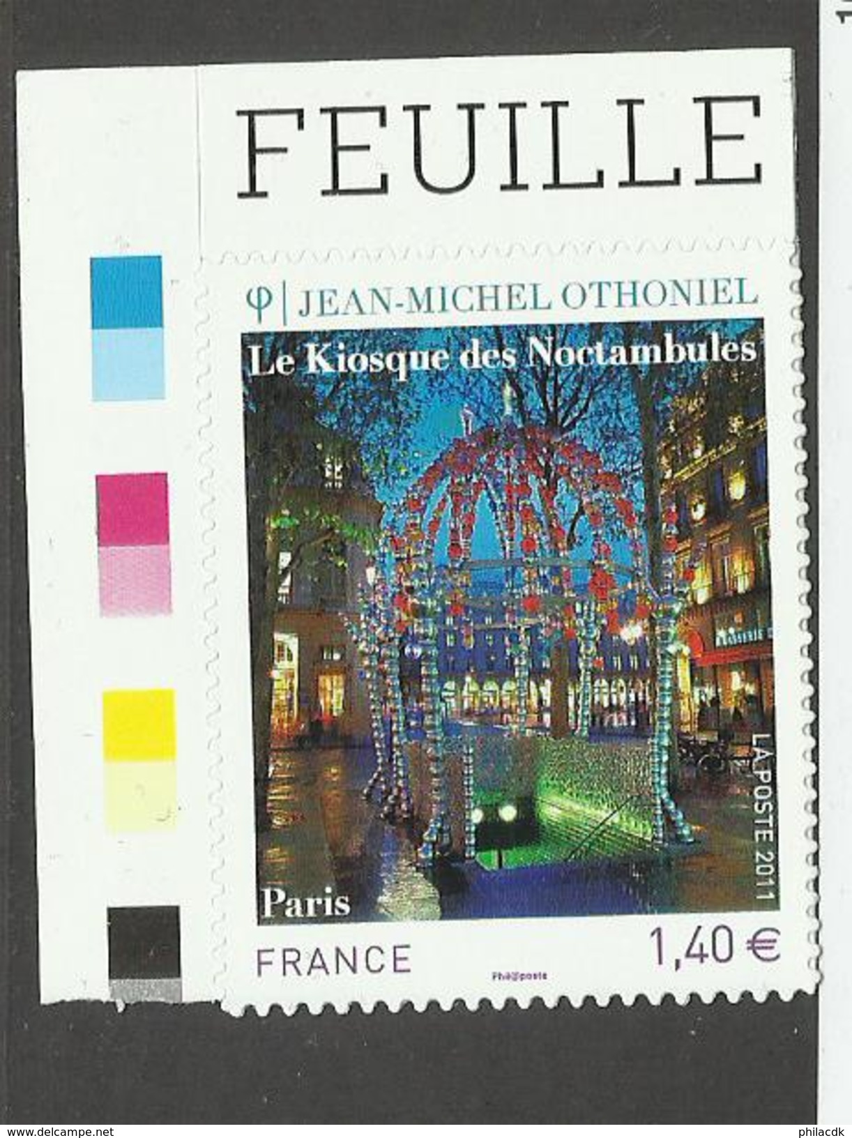 FRANCE - ADHESIF N°YT 525 NEUF** LUXE SANS CHARNIERE AVEC BORD DE FEUILLE - COTE YT : 6&euro; - 2011 - Autres & Non Classés