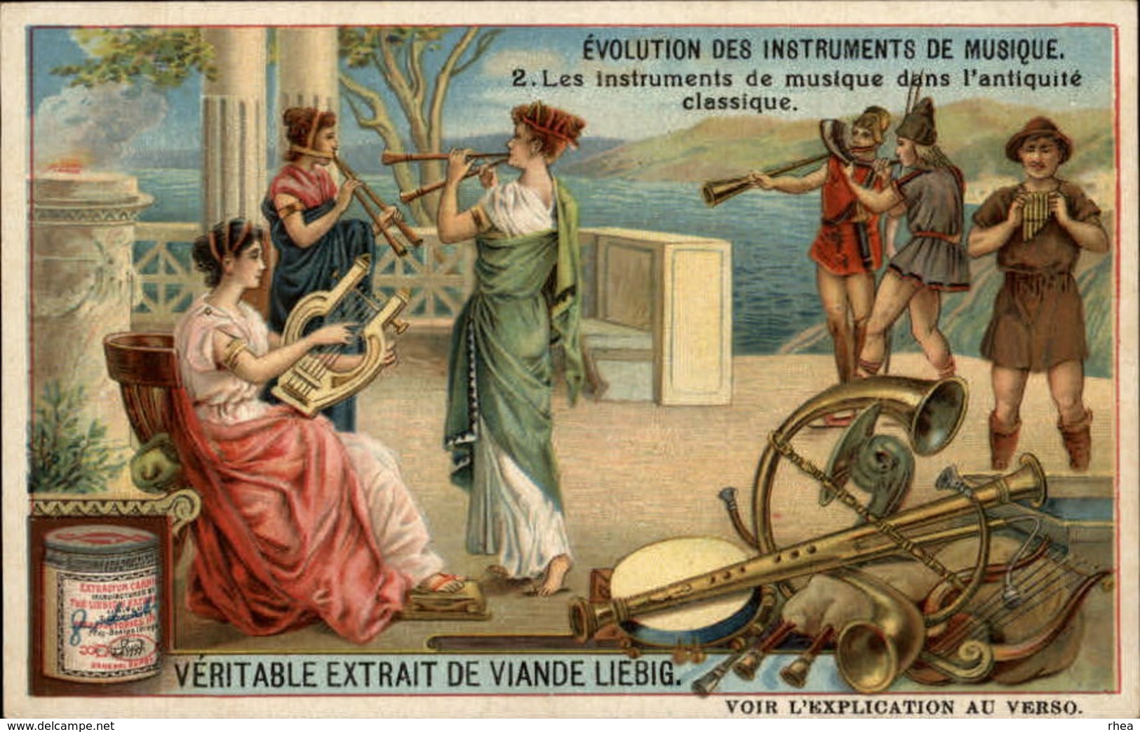 MUSIQUE - INSTRUMENTS DE MUSIQUE - Série De 6 Chromos - évolution Des Instruments De Musique - Liebig