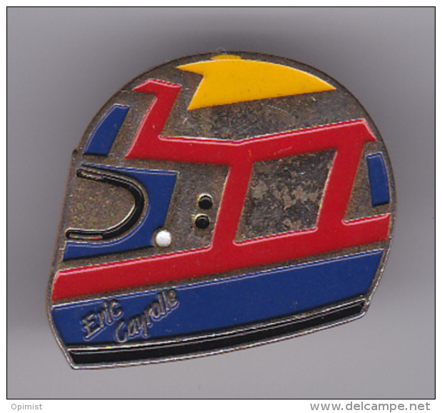 52192-Pin's. Éric Cayrolle.pilote Automobile Français..Rallye.Casque... - Automobile - F1