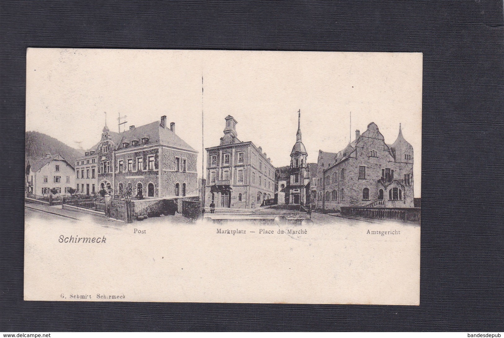 Schirmeck (67) Multivues Post Poste Marktplatz Place Du Marché Amstgericht ( Ed. Schmitt) - Schirmeck