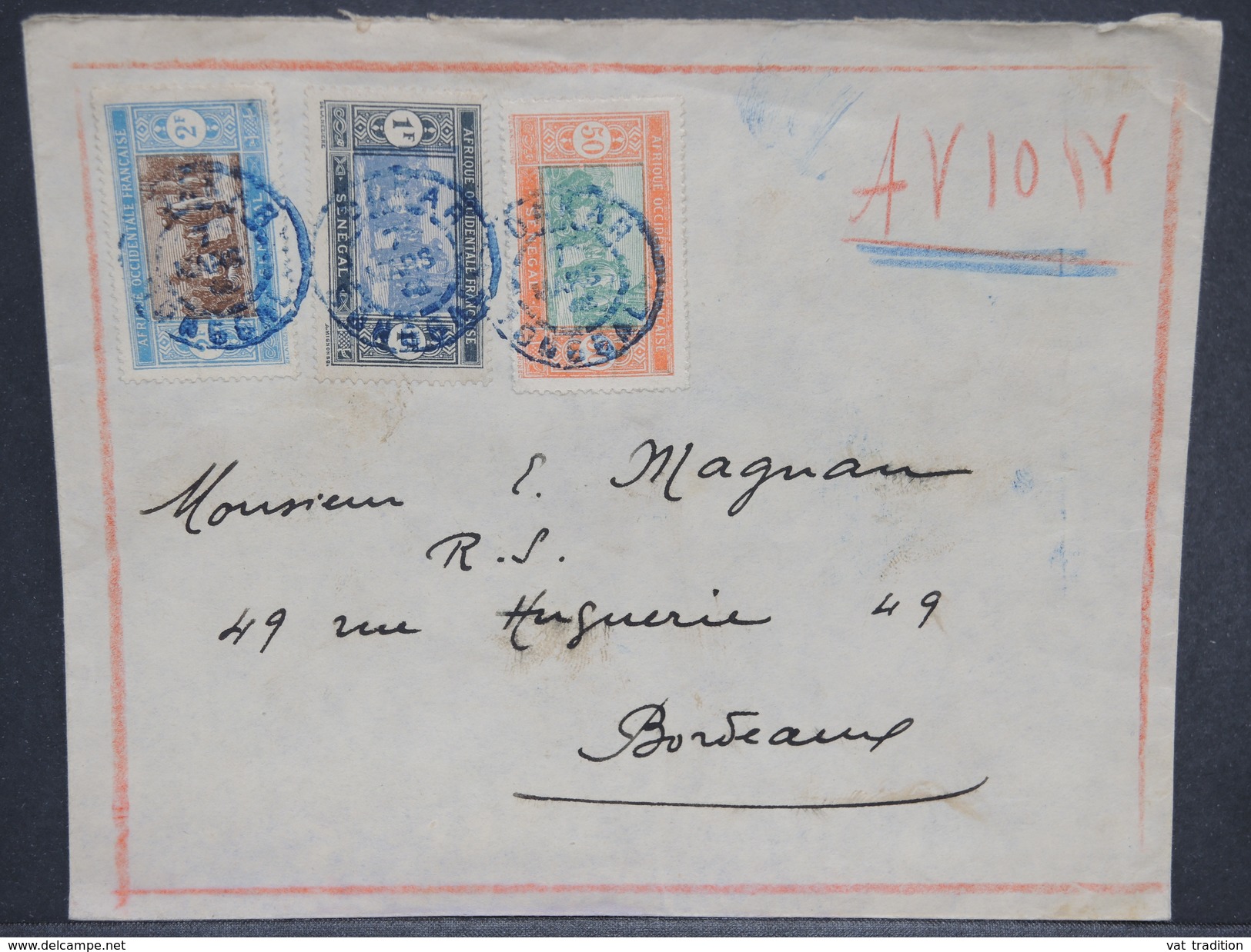 FRANCE / SÉNÉGAL - Enveloppe De Dakar Pour La France En 1934, Affranchissement Plaisant - L 6986 - Lettres & Documents