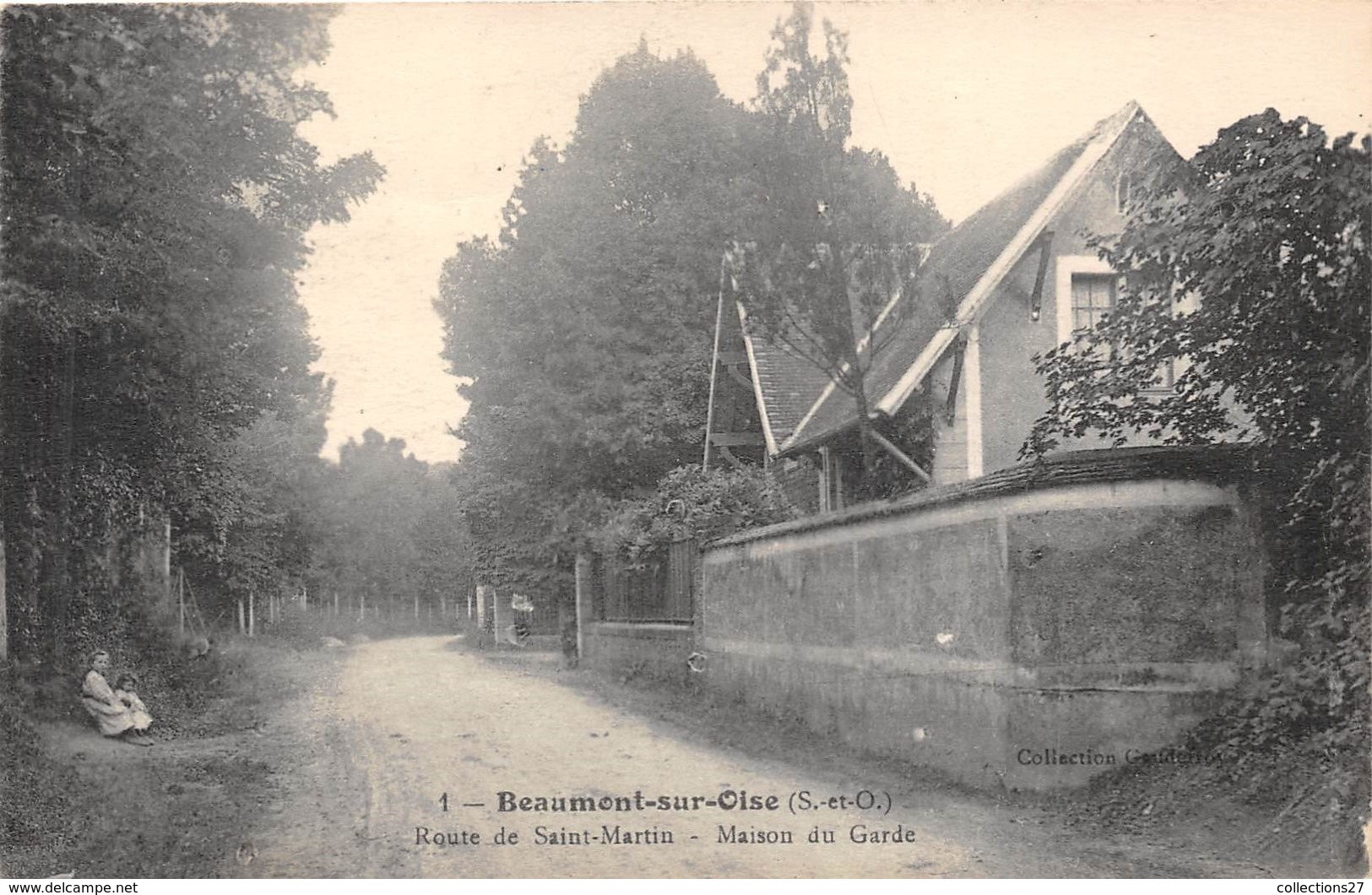 95-BEAUMONT-SUR-OISE- ROUTE DE SAINT-MARTIN- MAISON DU GARDE - Beaumont Sur Oise