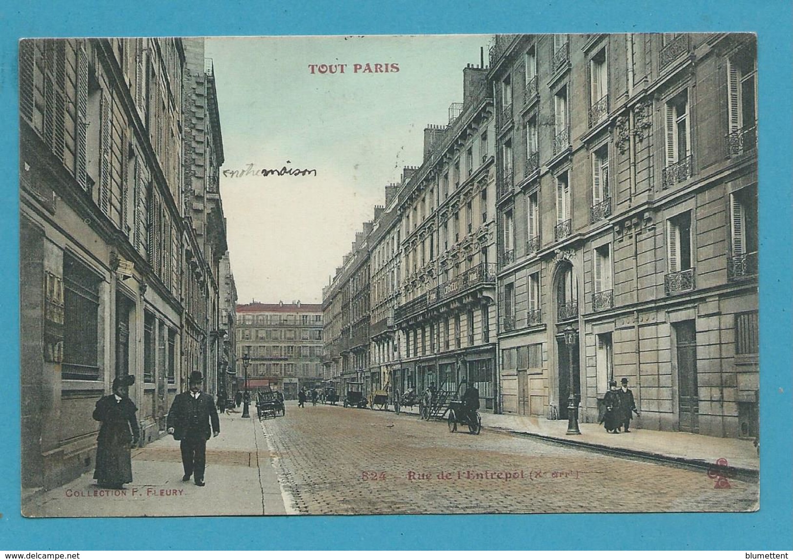 CPA TOUT PARIS 824 - Rue De L'Entrepôt (Xème Arrt.) Edition FLEURY - Distretto: 10