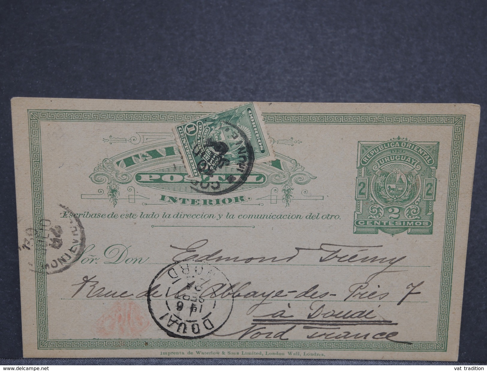 URUGUAY - Entier Postal De Montevideo Pour La France En 1894 - L 6995 - Uruguay