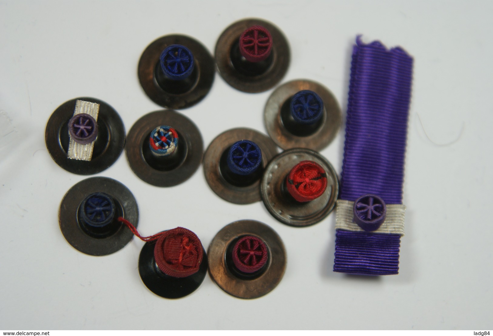 Cravate De COMMANDEUR DES PALMES ACADEMIQUES + Barette De Rappel + 10 Rosettes Ou Boutonnières - Francia