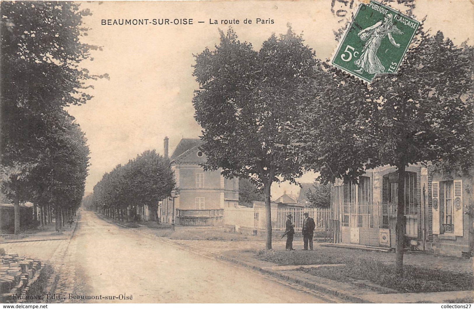 95-BEAUMONT-SUR-OISE- LA ROUTE DE PARIS - Beaumont Sur Oise