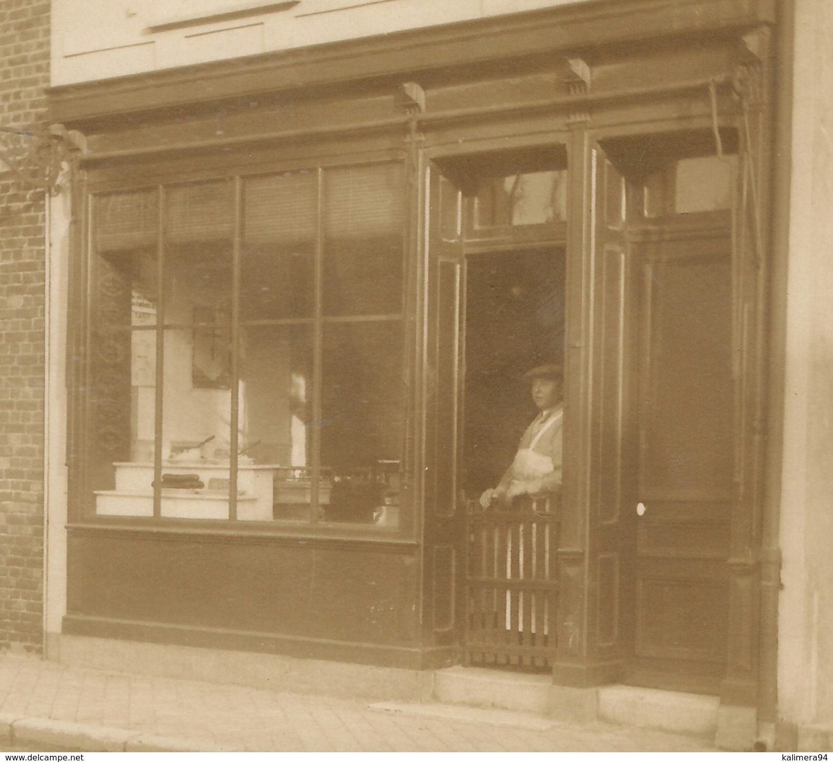 PAS-DE-CALAIS  /  PONT-du-LEU  ( Quartier Tranquille De CALAIS ) /  CHARCUTERIE  ODENT  /  CARTE-PHOTO - Calais