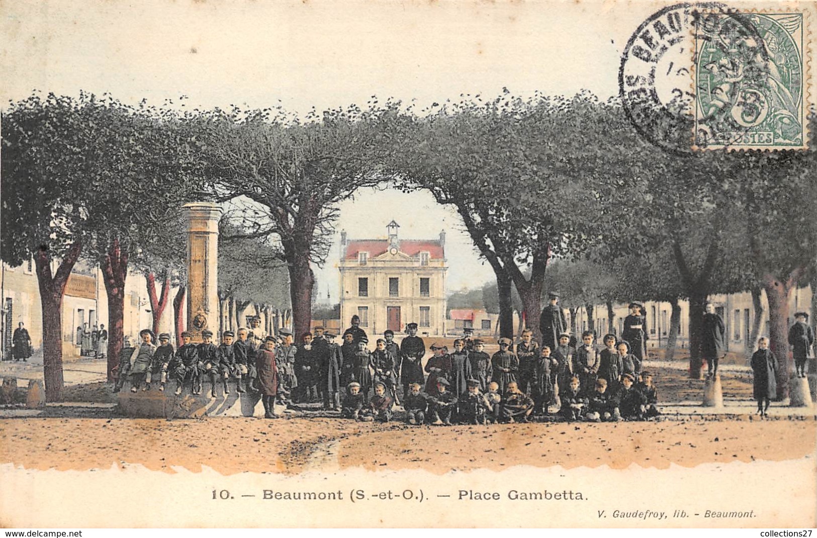 95-BEAUMONT-SUR-OISE- PLACE GAMBETTA - Beaumont Sur Oise