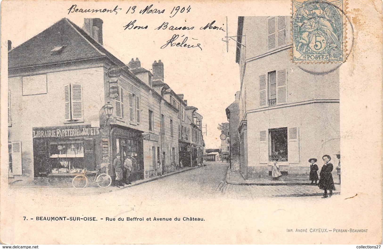 95-BEAUMONT-SUR-OISE- RUE DU BEFFROY ET AVENUE DU CHATEAU - Beaumont Sur Oise