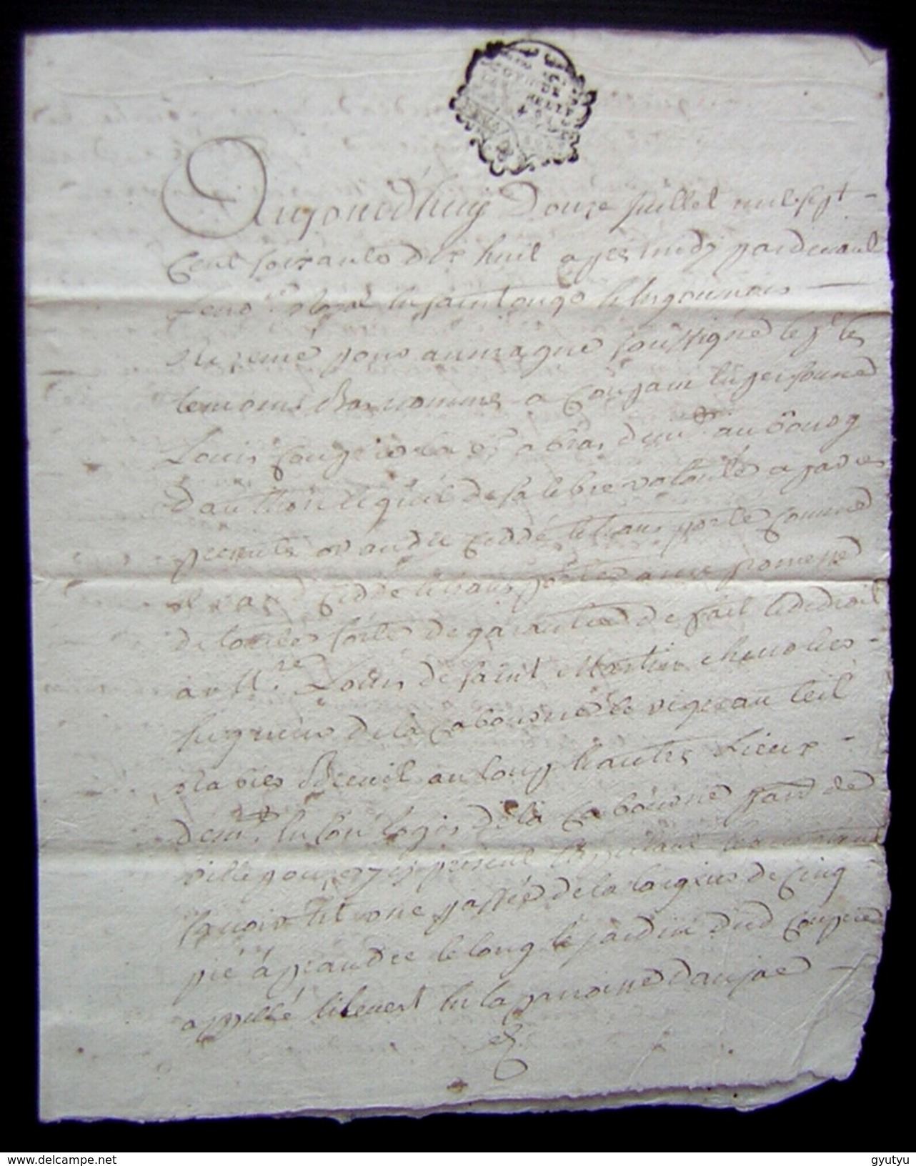 1778 Aumagne Généralité De La Rochelle, Vente Voir Photos - Manuscrits