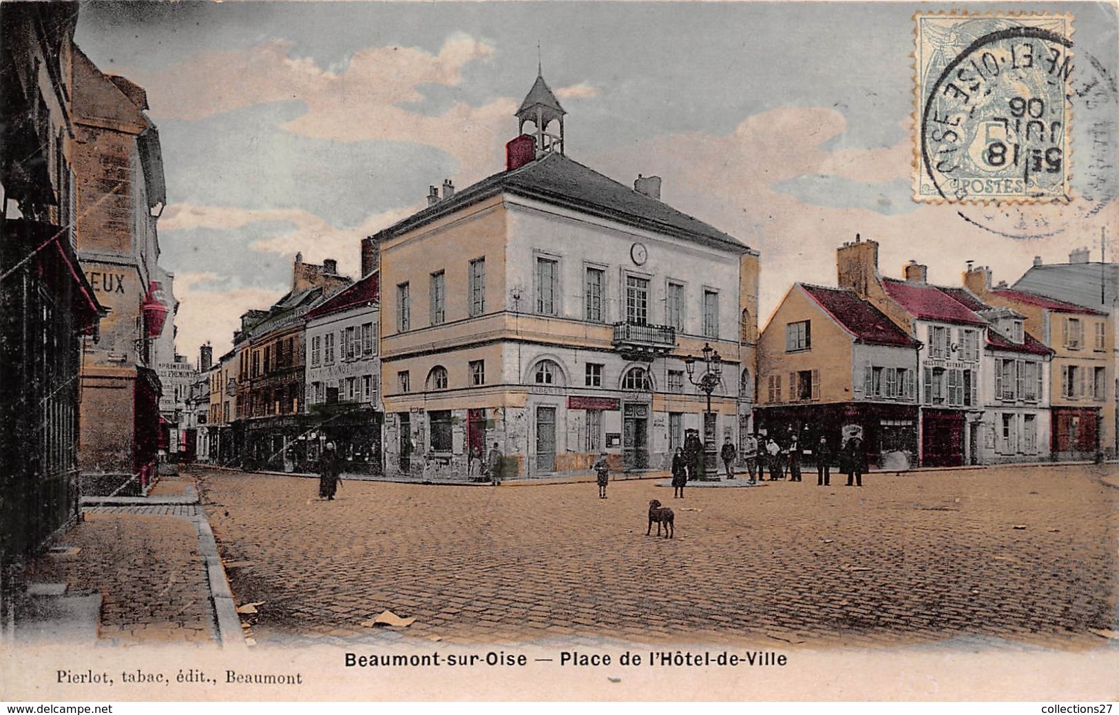 95-BEAUMONT-SUR-OISE- PLACE DE L'HÔTEL DE VILLE - Beaumont Sur Oise