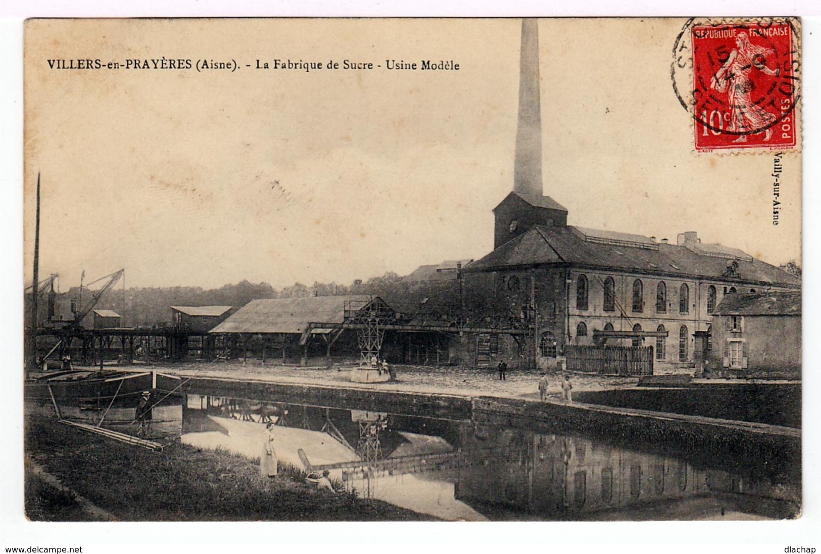 Villers En Prayères.(Aisne). La Fabrique De Sucre. Usine Modèle. (1385) - Autres & Non Classés