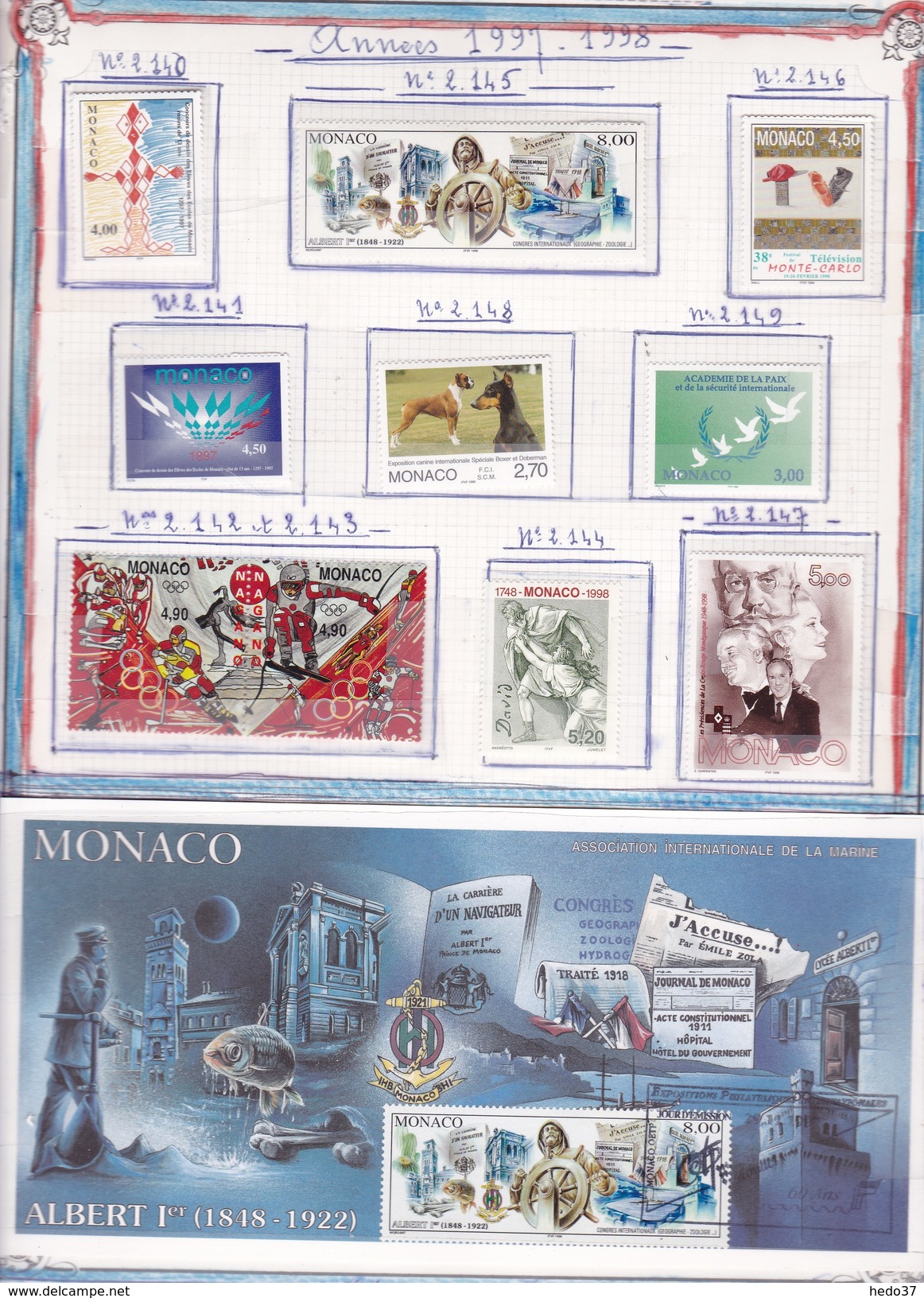 Monaco - Collection Vendue Page Par Page - Timbres Neufs ** / Oblitérés - TB - Neufs