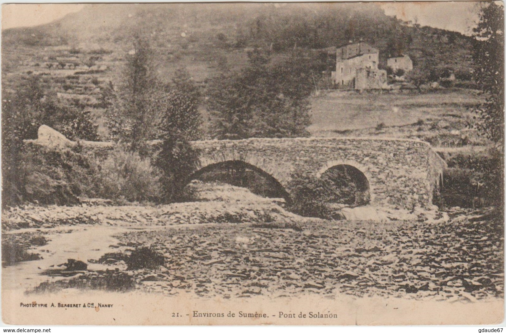 ENVIRONS De SUMENE (30) - PONT DE SOLANON - Sumène