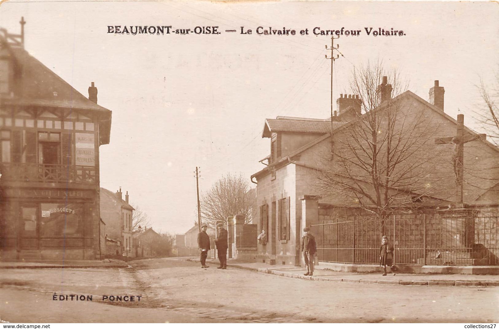 95-BEAUMONT-SUR-OISE- CALVAIRE DU CARREFOUR VOLTAIRE - Beaumont Sur Oise