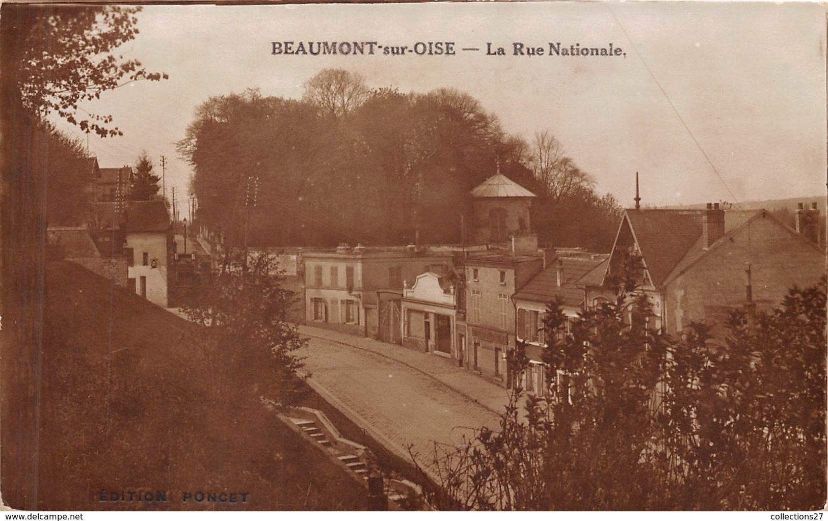 95-BEAUMONT-SUR-OISE- LA RUE NATIONALE - Beaumont Sur Oise