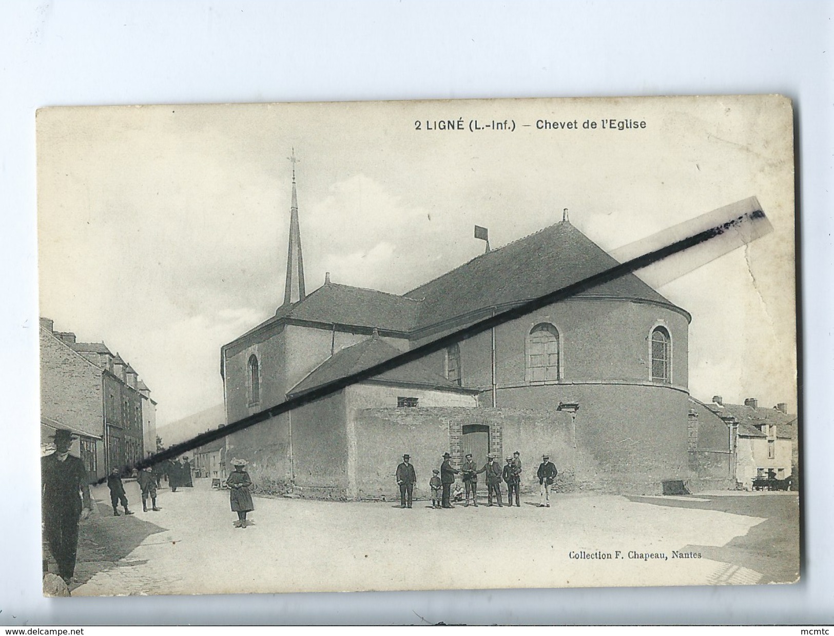 CPA  Abîmée - Ligné (L.-Inf.) - Chevet De L'église - Ligné