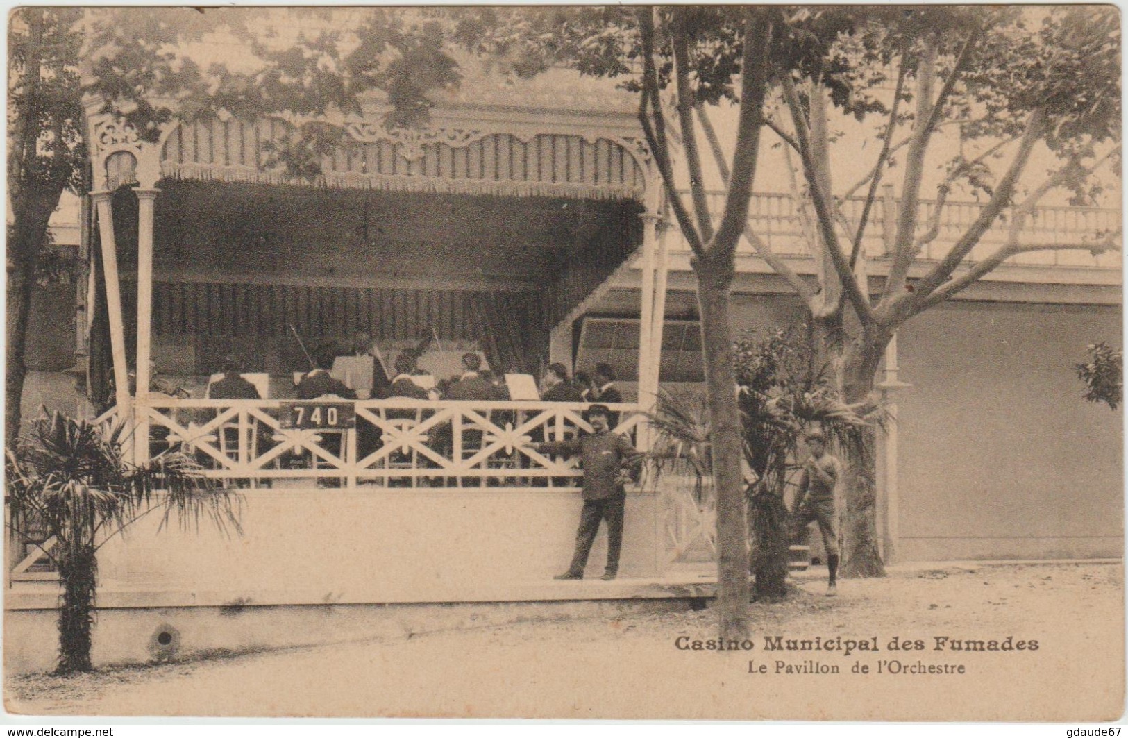 CASINO MUNICIPAL DES FUMADES (30) -LE PAVILLON DE L'ORCHESTRE - Autres & Non Classés