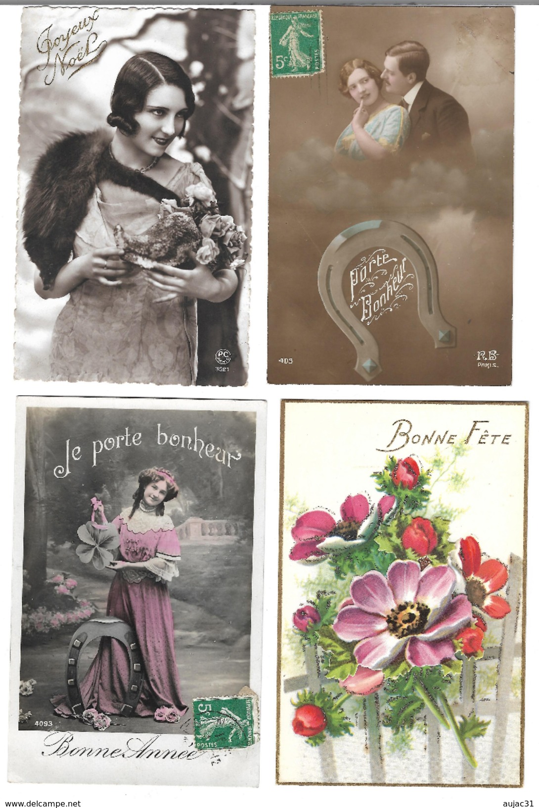 Fantaisies Divers - Lot De 100 Cartes - 1er Avril - Noël - Enfants - Femmes - Fleurs - Couples - Pâques - Etc - 100 - 499 Cartes