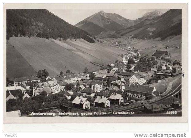 CPA VORDERNBERG- TOWN PANORAMA, MOUNTAINS - Vordernberg