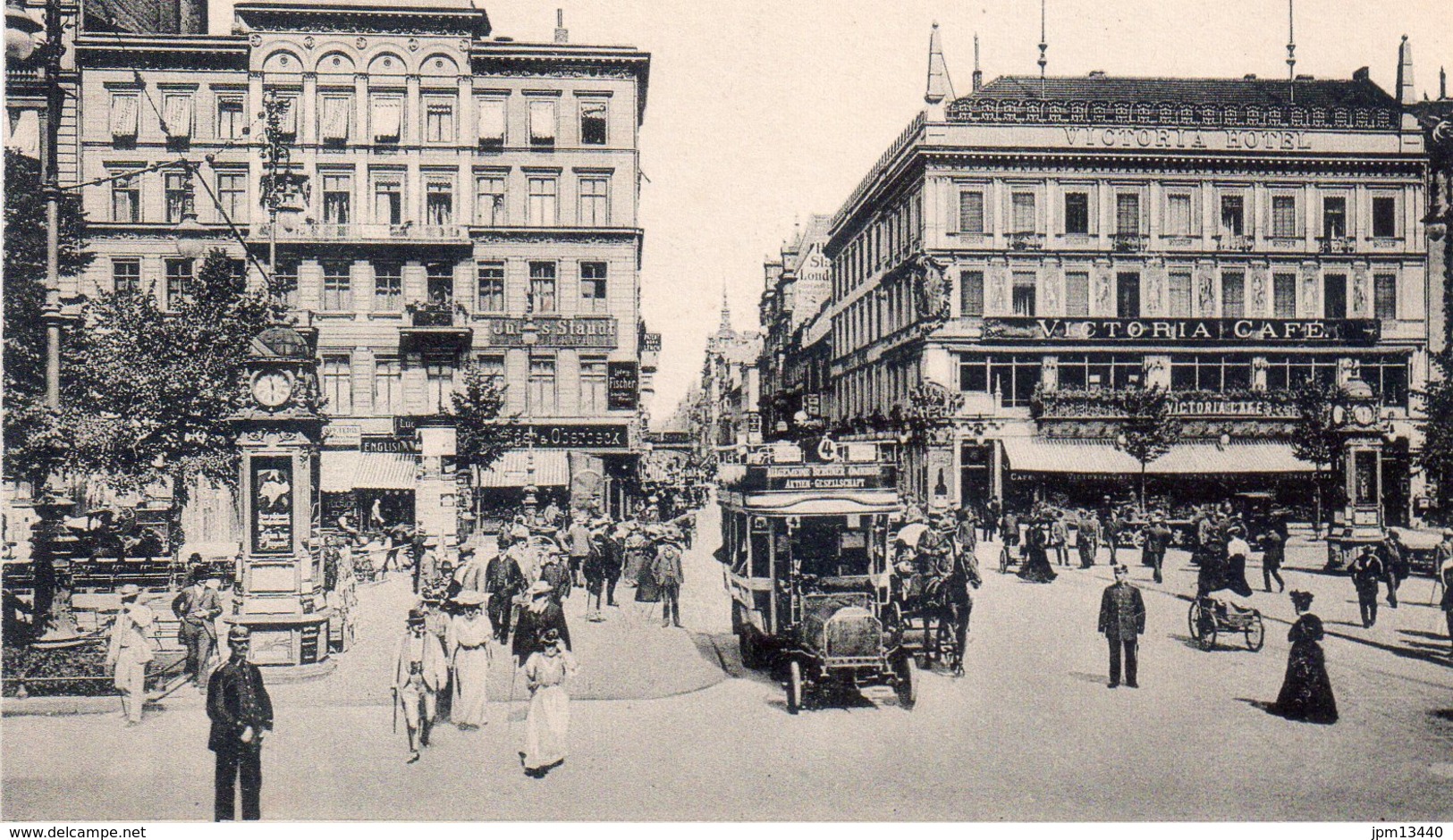 CPA BERLIN Unter Den Linden Ecke Friedrichstrasse Autobus - Gatow