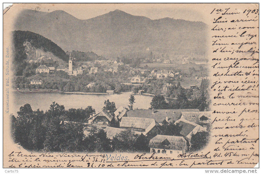 Slovénie - Bled - Veldes - 1903 Postmarked Veldes Venezia - Slovénie