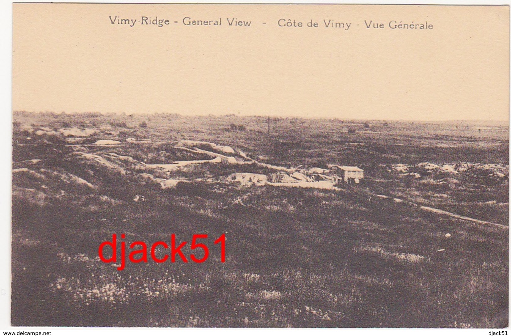 62 - Vimy Ridge - General View - Côte De Vimy - Vue Générale - Autres & Non Classés