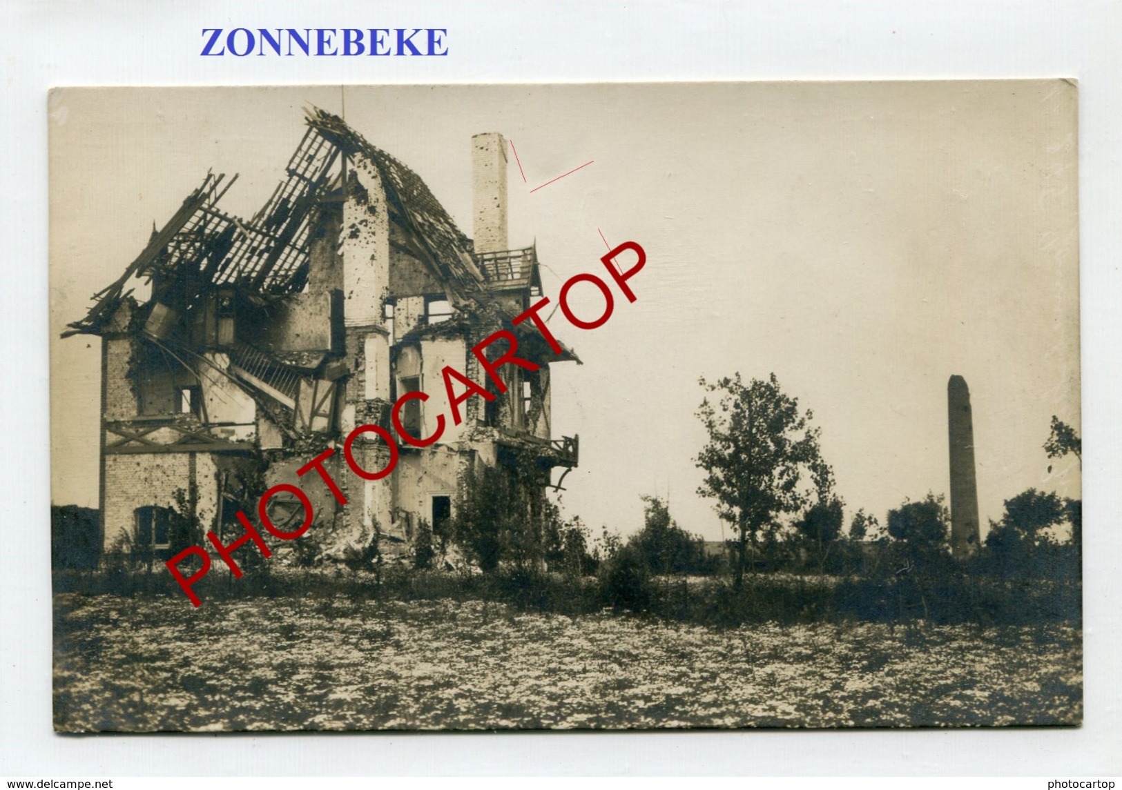 ZONNEBEKE-Passendale-ZIEGELEI-Briquetterie-Carte Photo Allemande-Guerre 14-18-1 WK-BELGIEN-Flandern-Militaria- - Zonnebeke