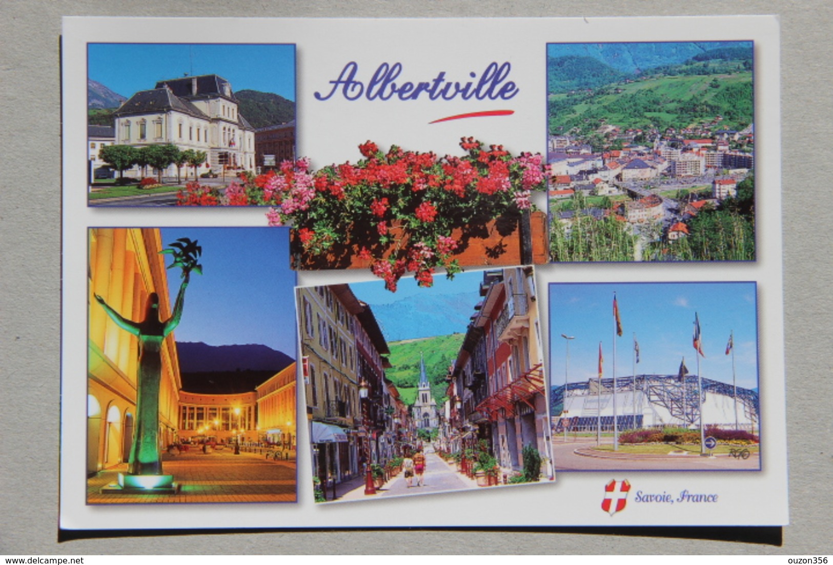 ALBERTVILLE (SAVOIE), Hôtel De Ville, Le Centre, Le Dôme Théâtre, Rue Gambetta, Halle Olympique (carte Multivues) - Albertville