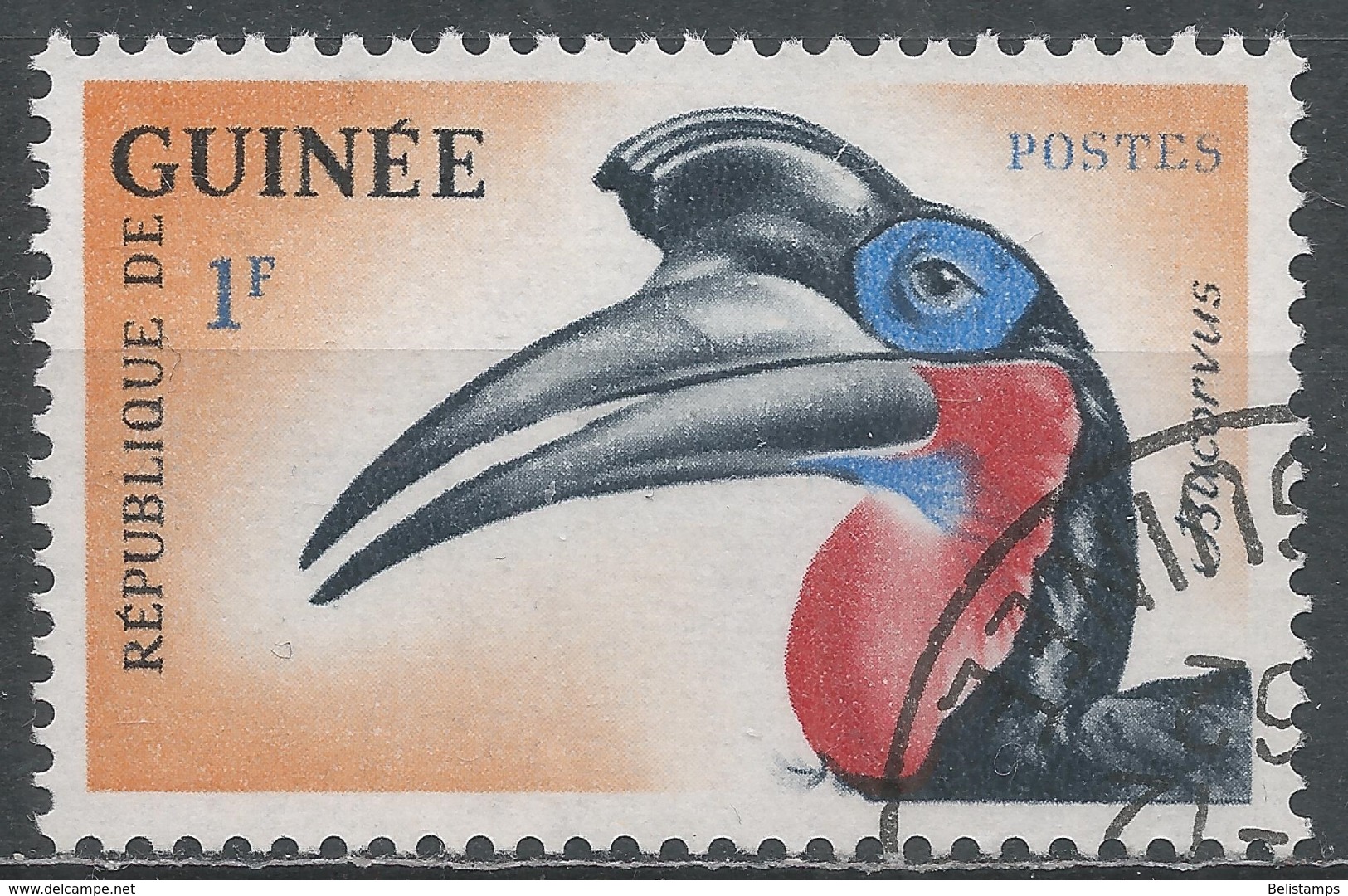 Guinea 1962. Scott #265 (U) Abyssinian Bird, Oiseau * - Guinée (1958-...)