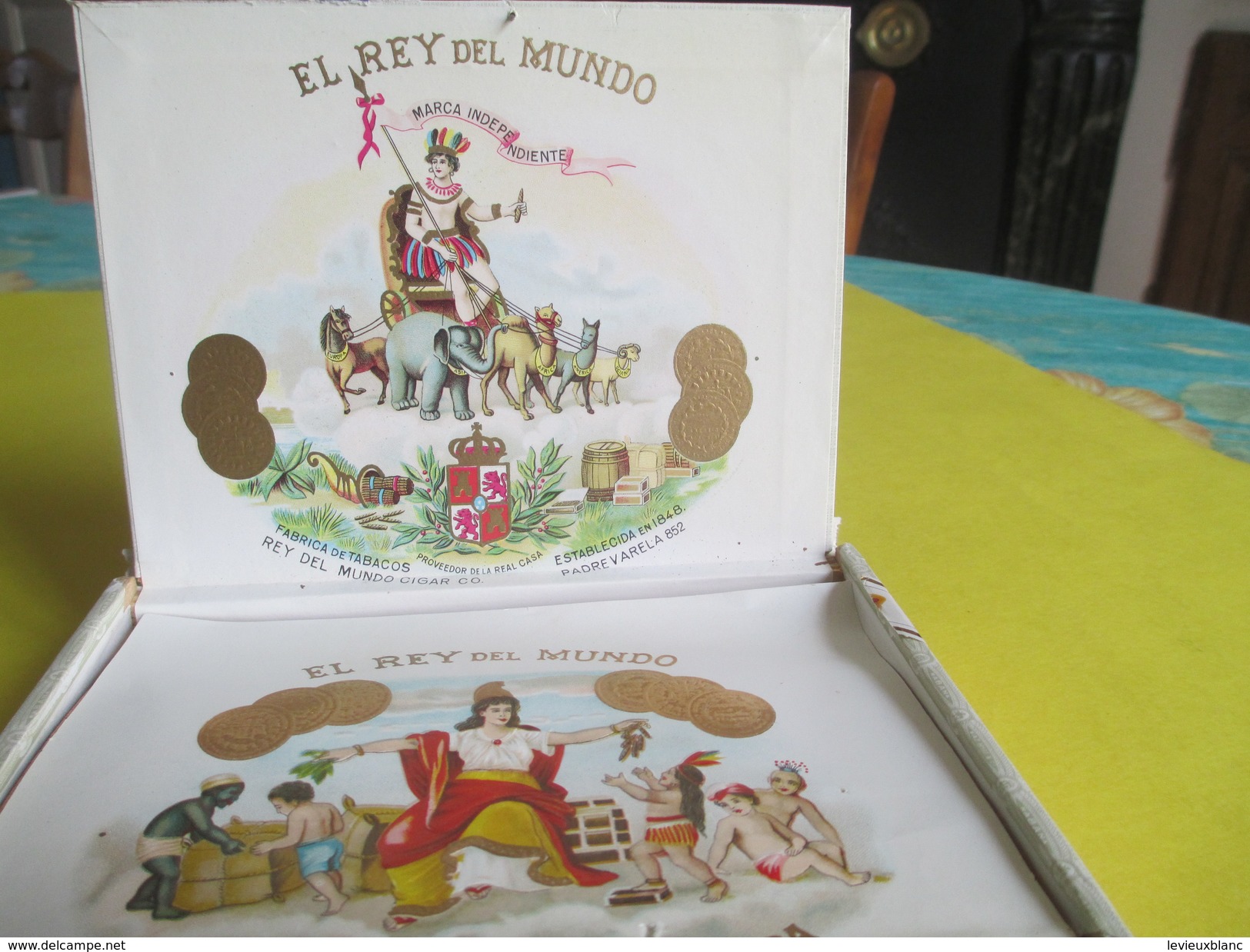 Boite De Cigare Vide Pour Collection/El Rey Del Mundo/Marqua Independiente/Habana/Vers 2010                 CIG36 - Autres & Non Classés