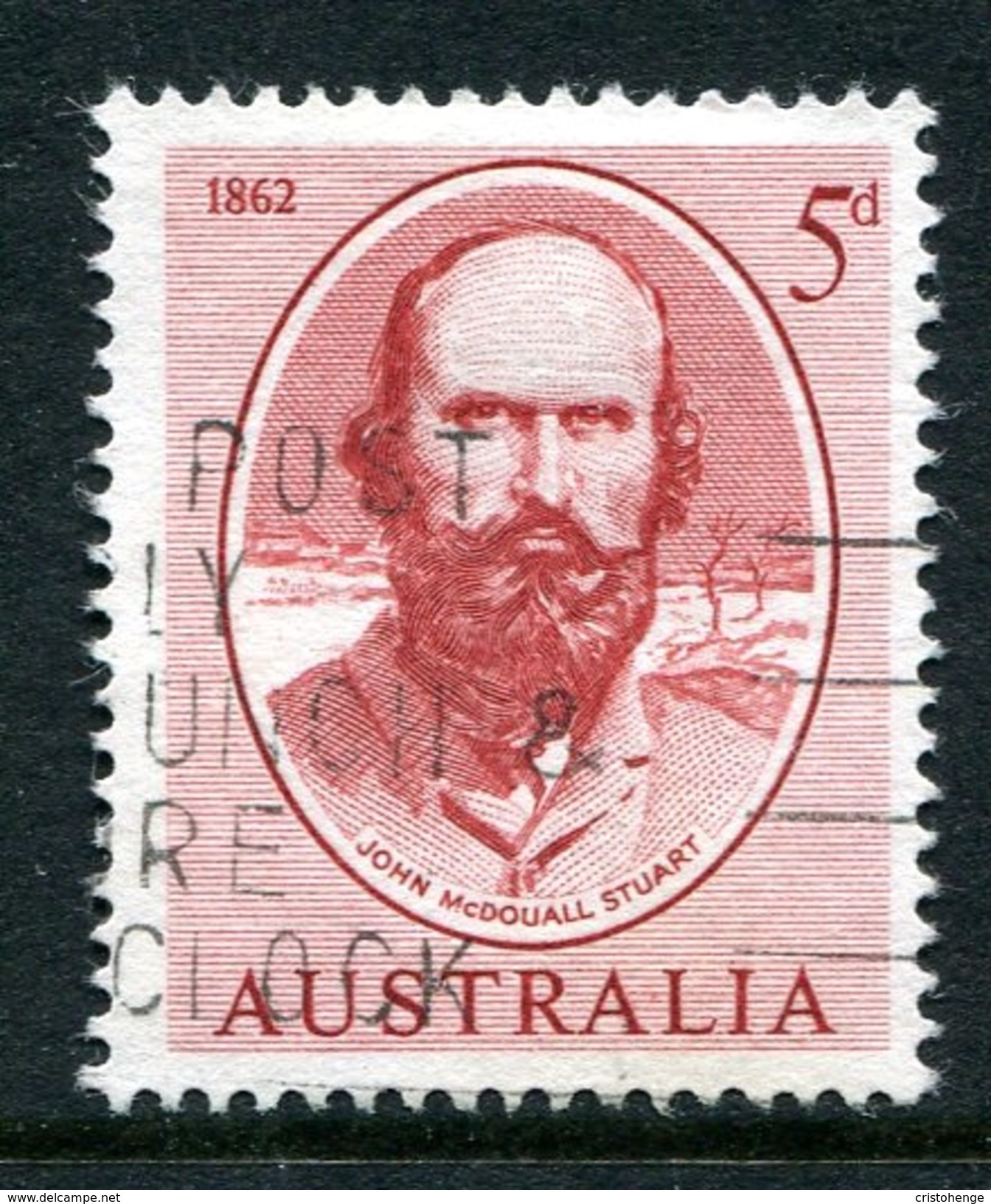 Australia 1962 Centenary Of Stuart's Crossing Australia From South To North Used - Used Stamps