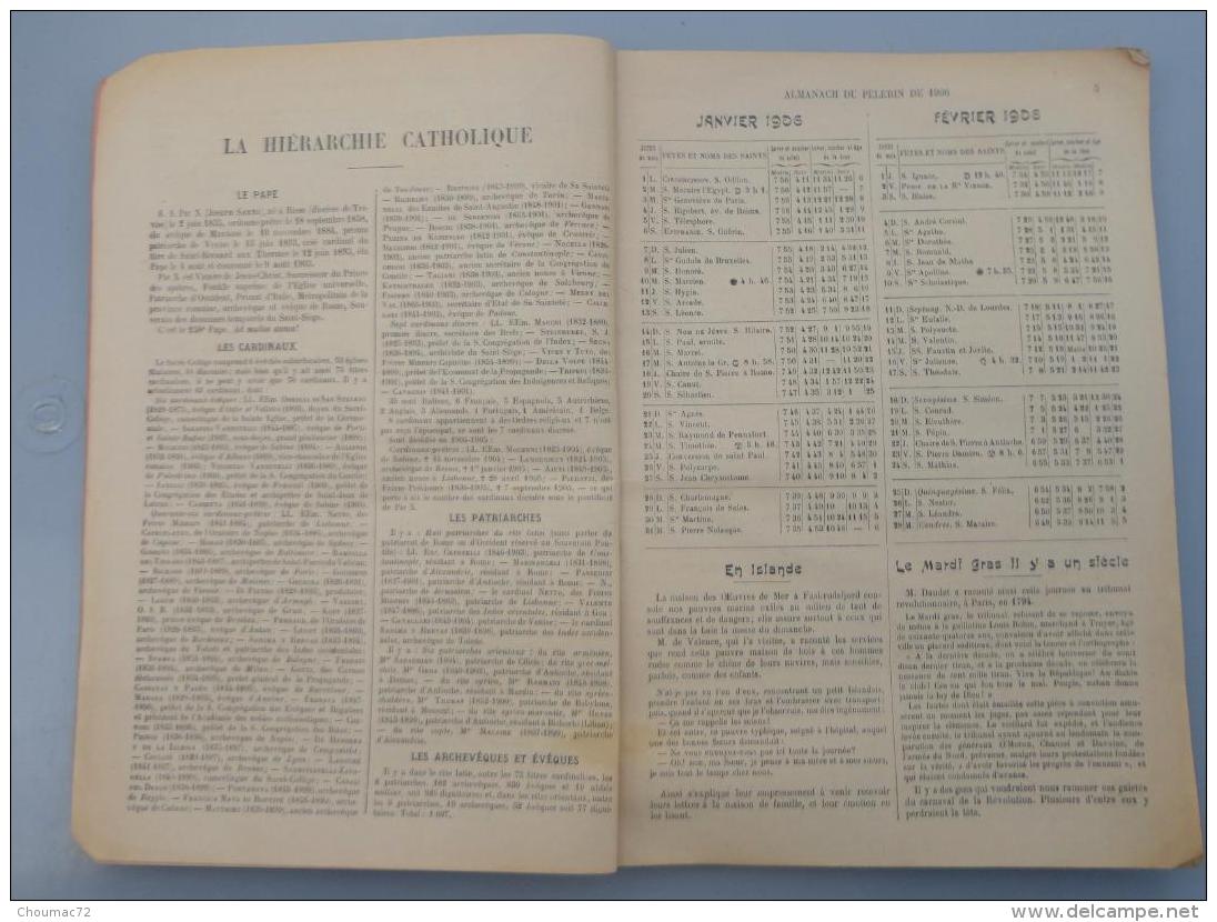 Calendriers 014, Almanach Du Pèlerin 1906 - Autres & Non Classés