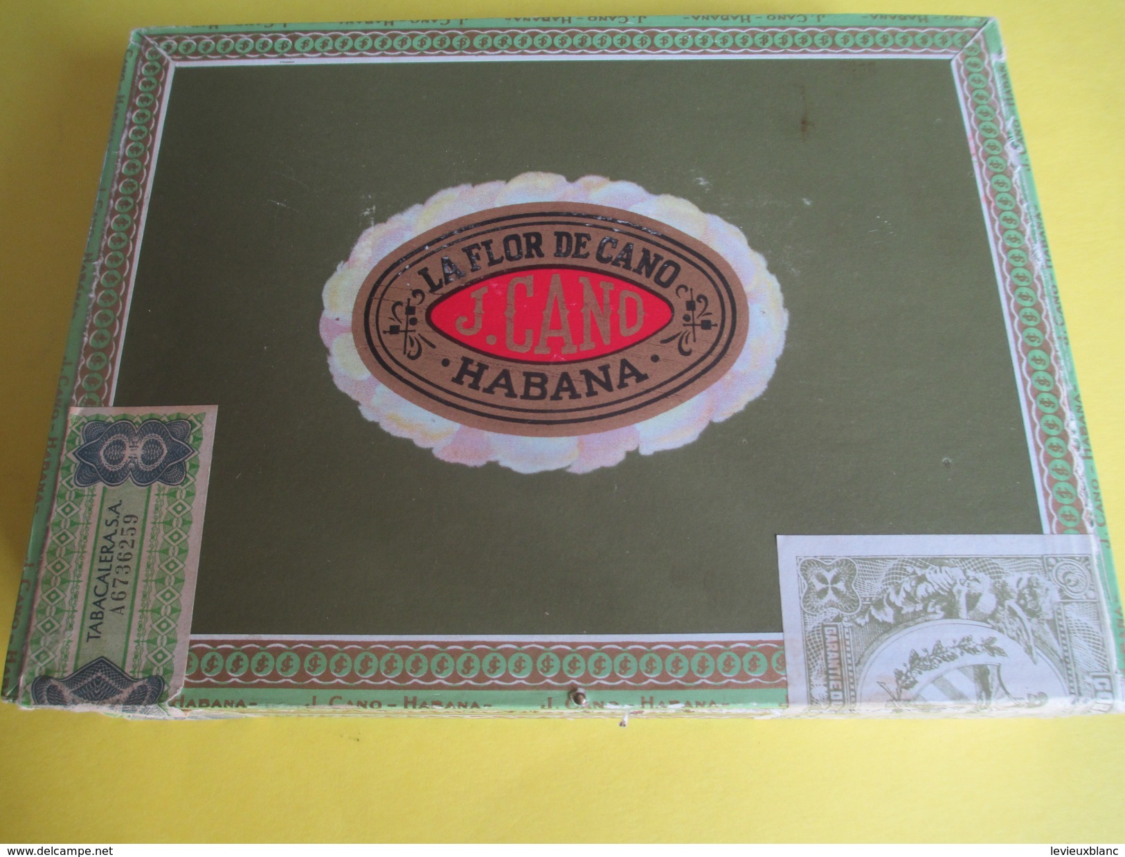 Boite De Cigare Vide Pour Collection/La Flor De  Cano/Tabacos/Habana/Vers 2010                 CIG35 - Andere & Zonder Classificatie