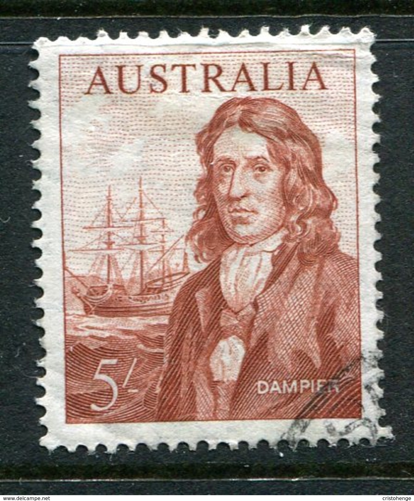 Australia 1963-65 Explorers - 5/- Dampier Used - Used Stamps