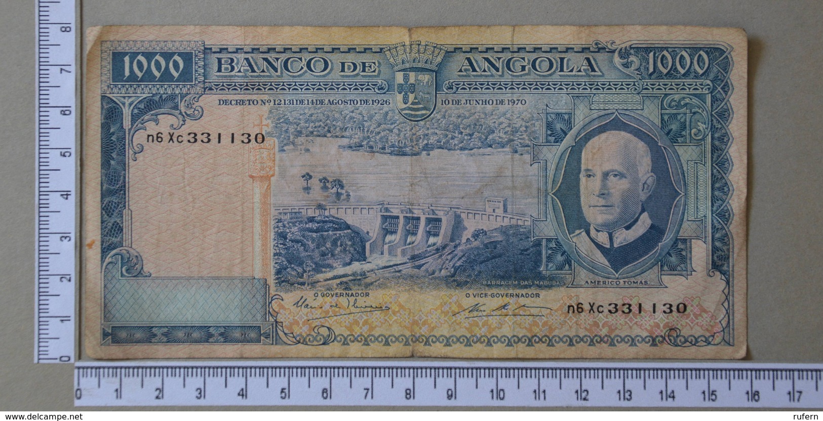 ANGOLA 1000 ESCUDOS 1970 -      (Nº18132) - Angola