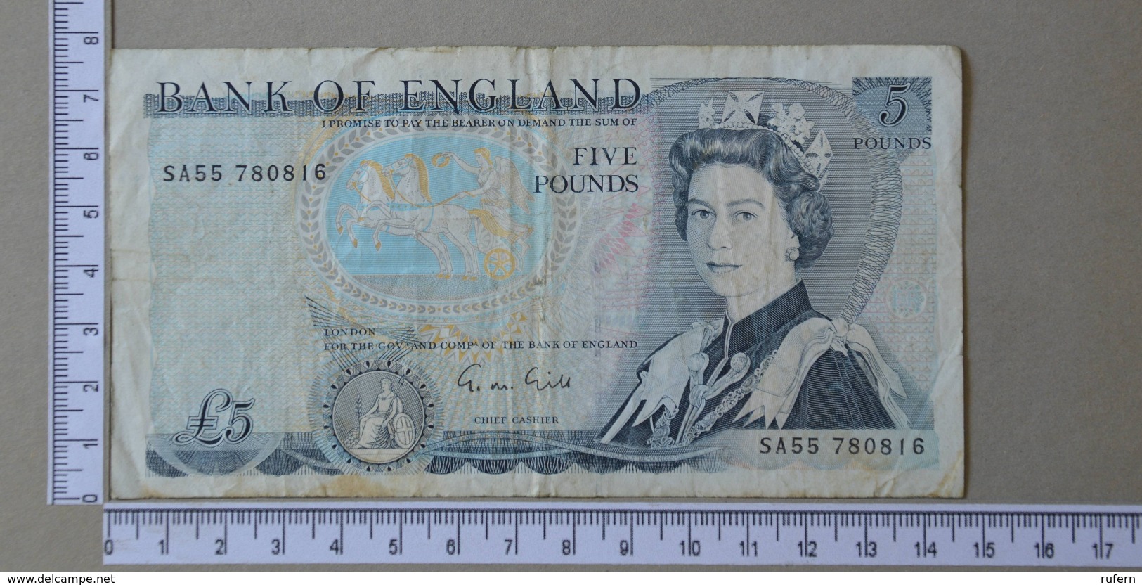 GREAT BRITAIN 5 POUND 1971-91 -      (Nº18134) - 5 Pond