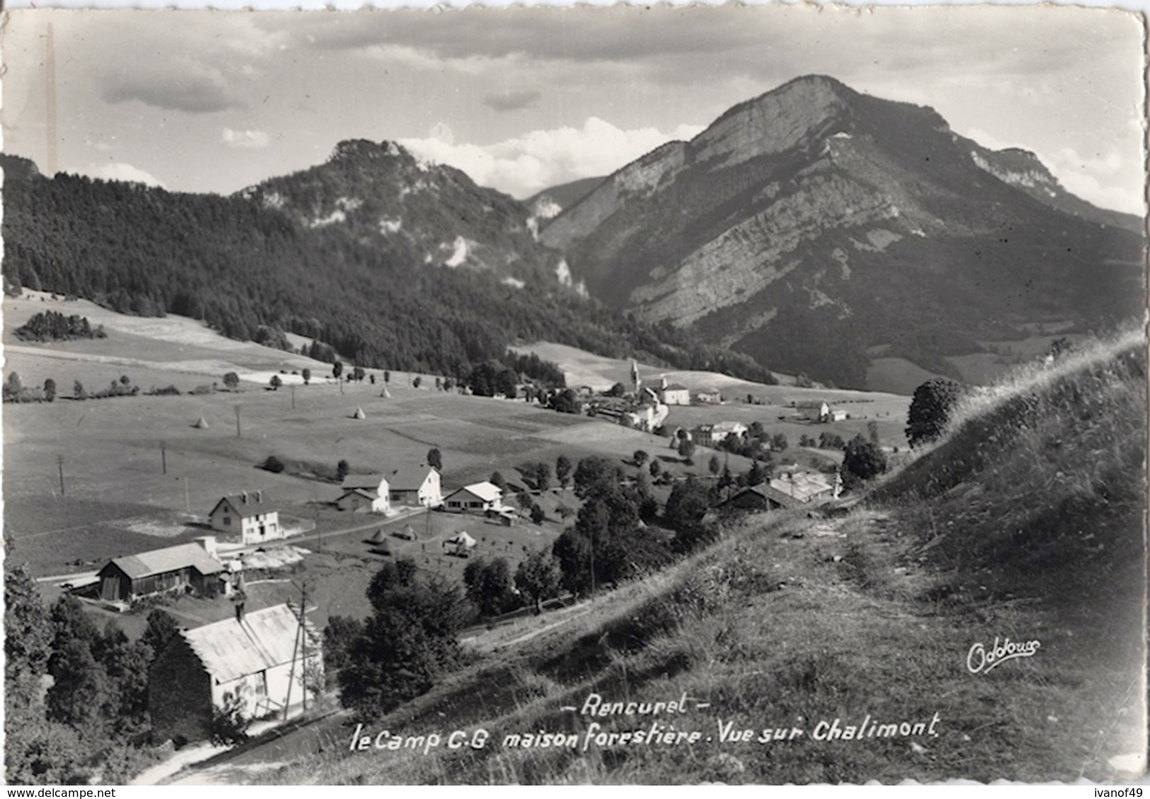 38 - RENCUREL - CPSM - CAMP CG MAISON FORESTIERE VUE SUR CHALIMONT - Autres & Non Classés