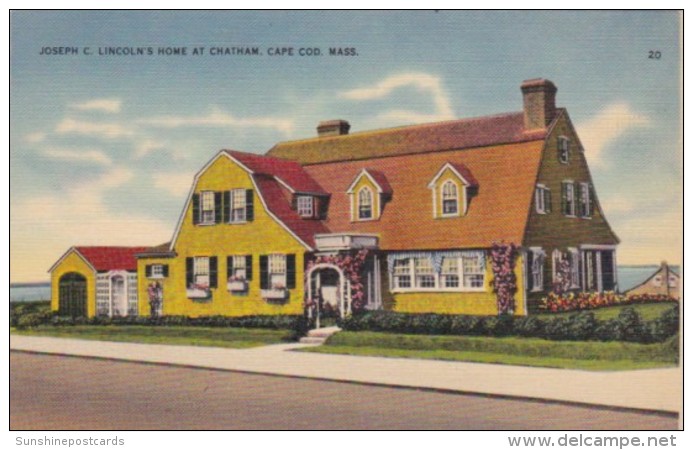 Massachusetts Cape Cod Joseph C Lincoln's Home At Chatham - Cape Cod