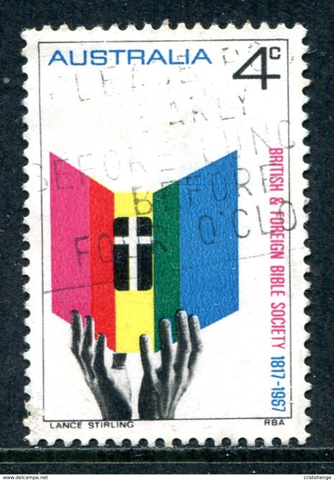 Australia 1967 150th Anniversary Of British & Foreign Bible Society In Australia Used - Used Stamps