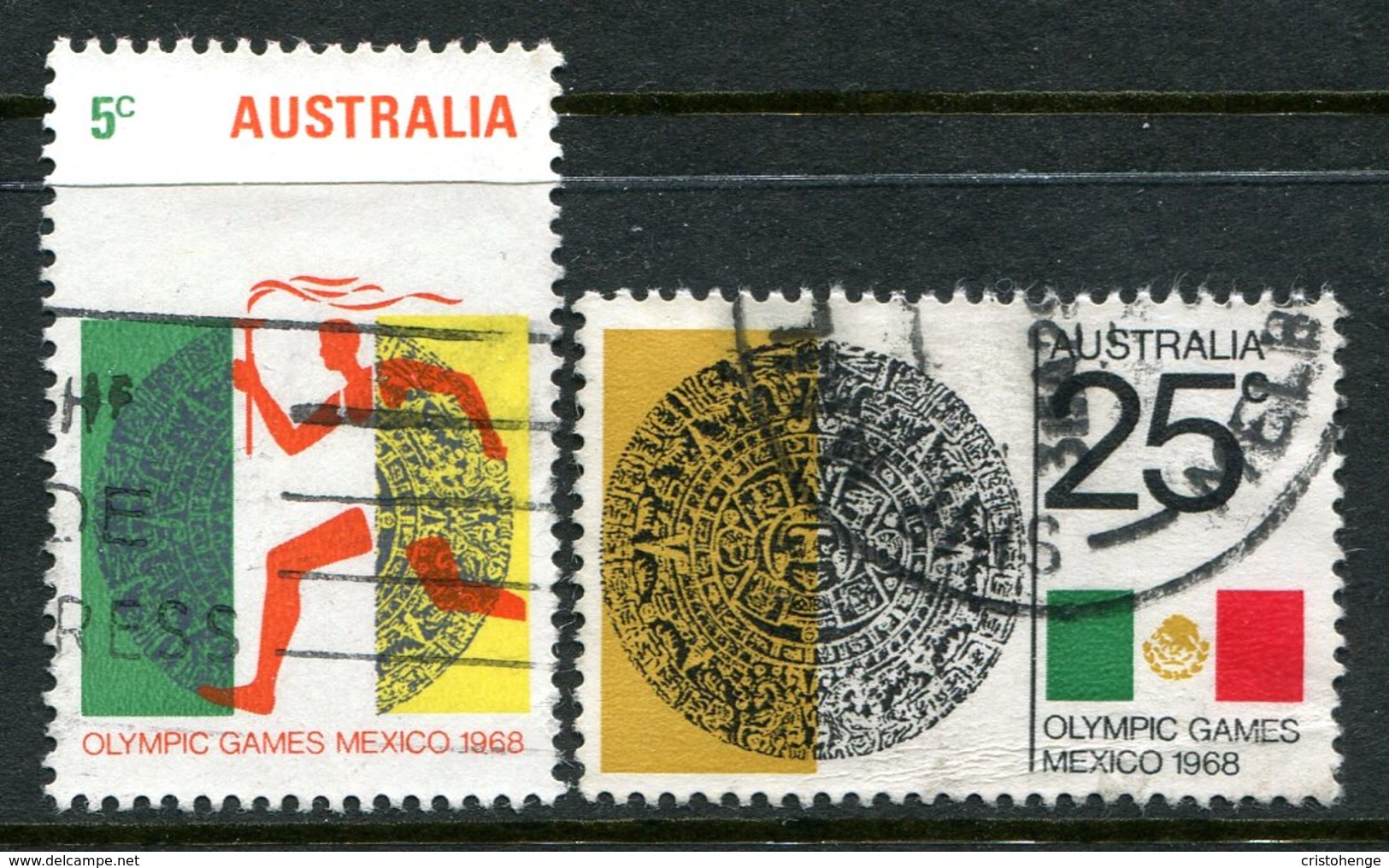 Australia 1968 Olympic Games, Mexico Set Used - Usati