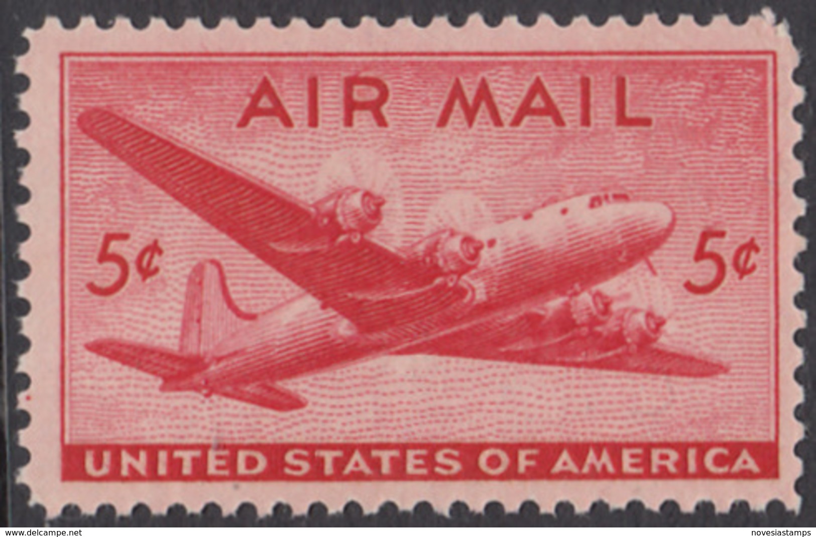 !a! USA Sc# C032 MLH SINGLE - DC-4 Skymaster - 2b. 1941-1960 Ungebraucht