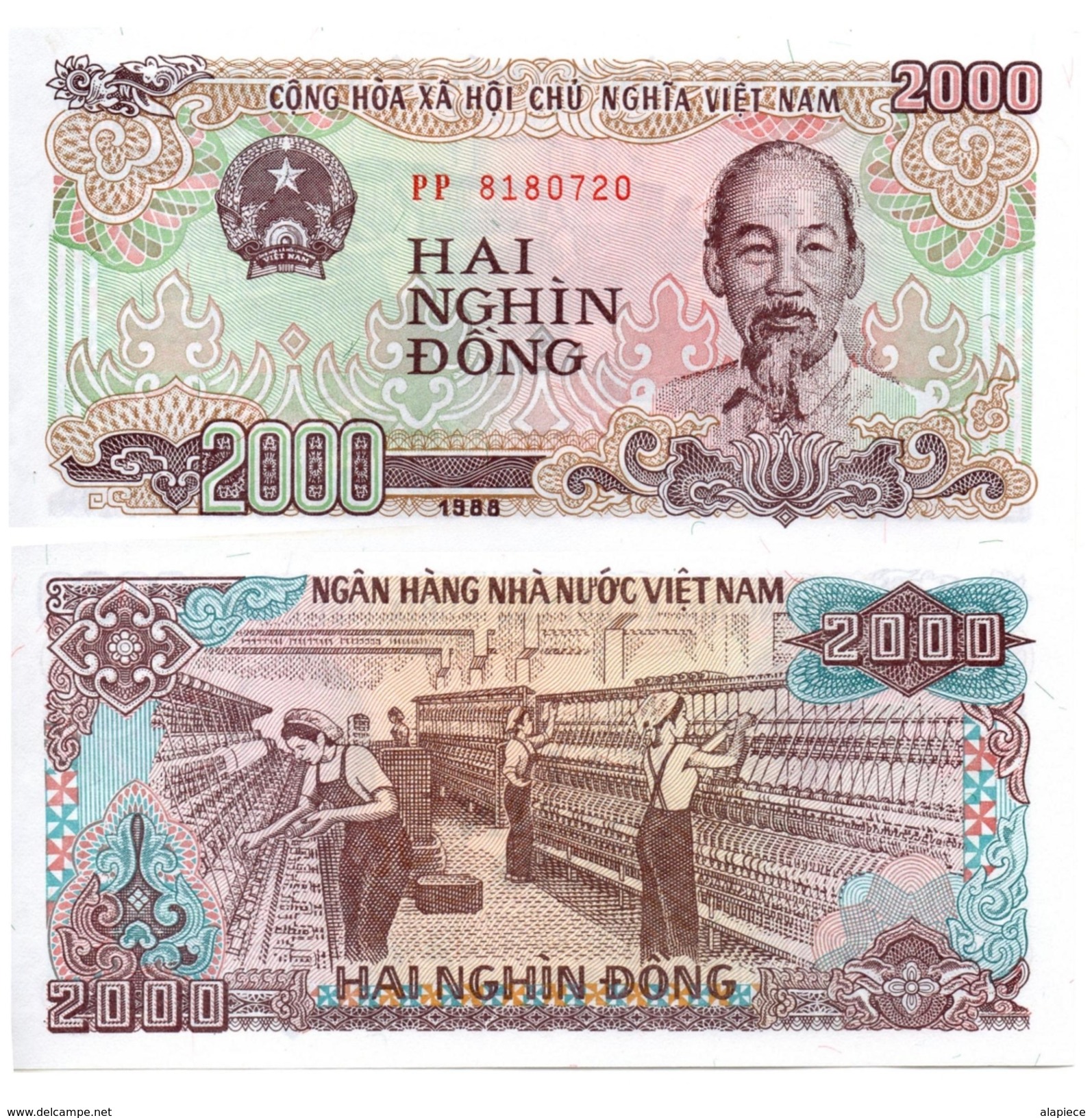 Viêt-Nam 2000 Dong 1988 (UNC) - Vietnam