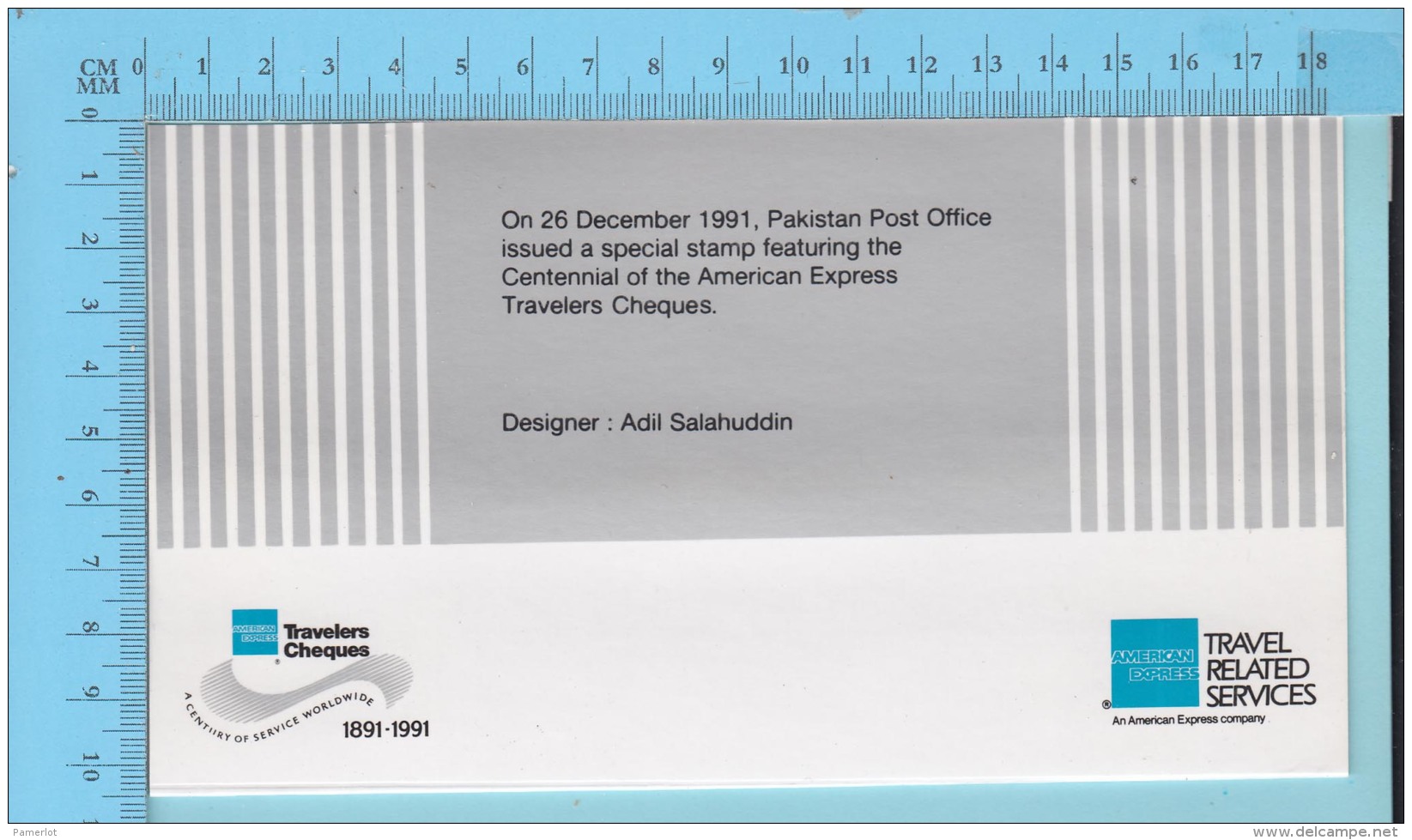 Pakistan 1991 MNH** - # 759 Block Of 4,  Presented By American Express Travel -  5 Scans - Pakistan